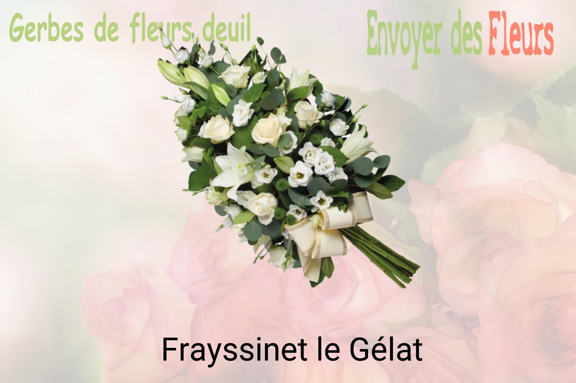 Gerbe de fleurs de deuil livrée à Frayssinet-le-Gélat